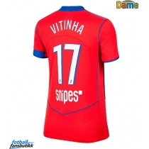 Paris Saint-Germain Vitinha #17 Tredjedrakt Dame 2025-26 Kortermet